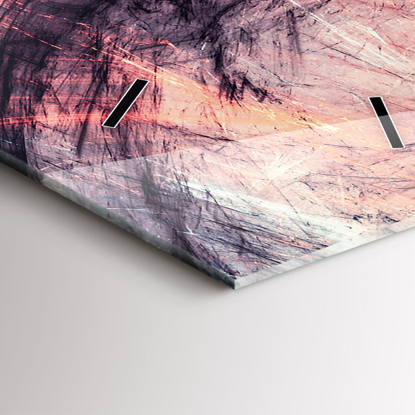 Reloj de vidrio vertical Imagen abstracta - espejomat.es