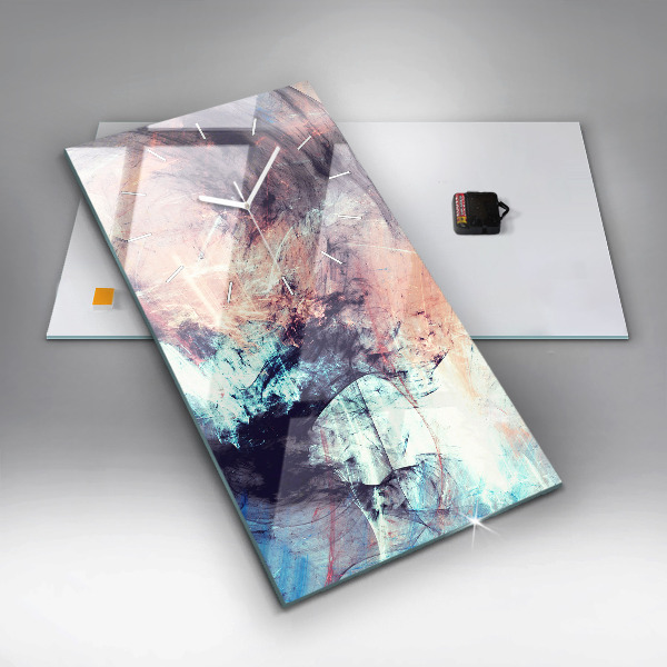 Reloj de vidrio vertical Imagen abstracta - espejomat.es