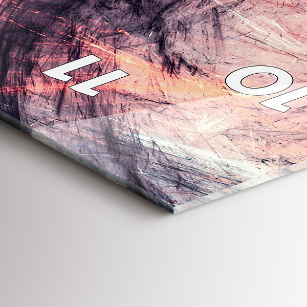 Reloj de vidrio vertical Imagen abstracta - espejomat.es