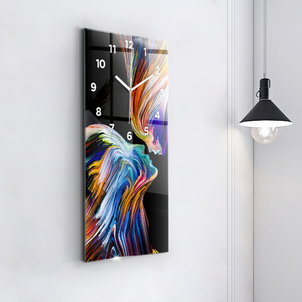 Reloj de vidrio vertical Arte emocional - espejomat.es