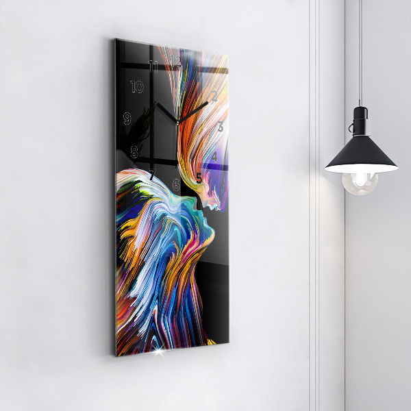 Reloj de vidrio vertical Arte emocional - espejomat.es