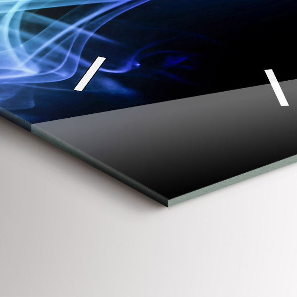 Reloj de cristal vertical Líneas de colores abstractas - espejomat.es