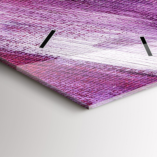 Reloj de cristal vertical Textura de pintura acrílica - espejomat.es