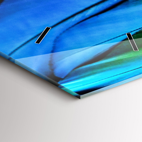 Reloj de cristal vertical Alas de pájaro de colores - espejomat.es