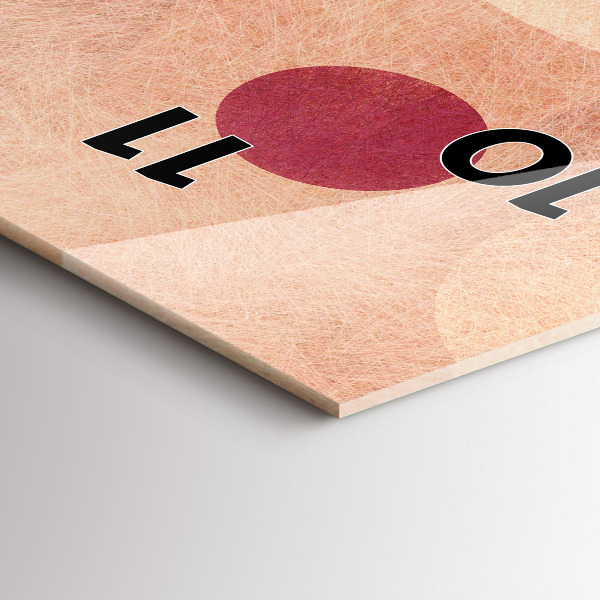 Reloj vertical Abstracción geométrica - espejomat.es