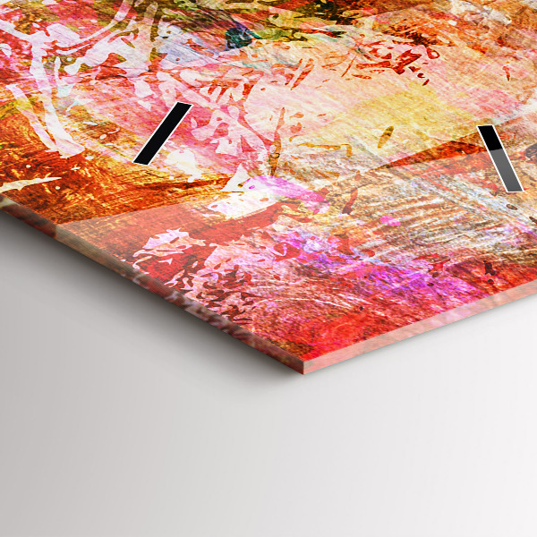 Reloj de vidrio vertical Composición abstracta - espejomat.es