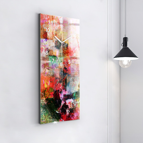 Reloj de vidrio vertical Composición abstracta - espejomat.es