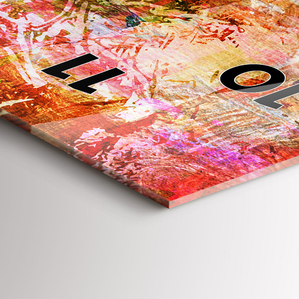 Reloj de vidrio vertical Composición abstracta - espejomat.es