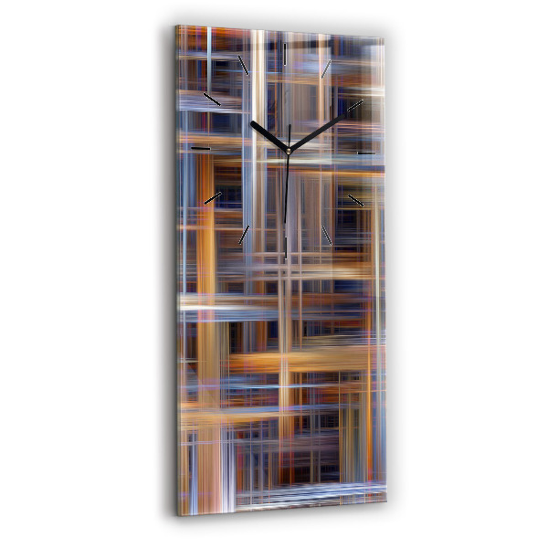 Reloj de cristal vertical Abstracción geométrica - espejomat.es