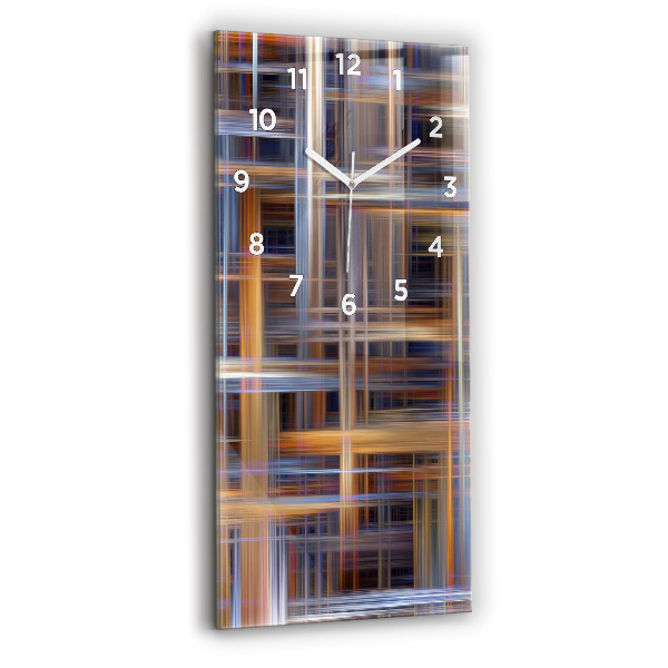 Reloj de cristal vertical Abstracción geométrica - espejomat.es