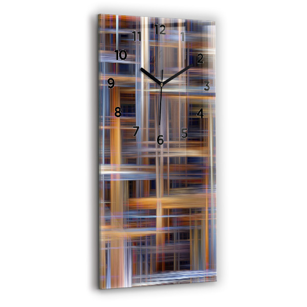 Reloj de cristal vertical Abstracción geométrica - espejomat.es