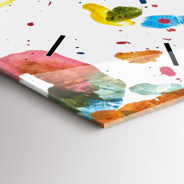 Reloj vertical Huellas de manos de niños - espejomat.es