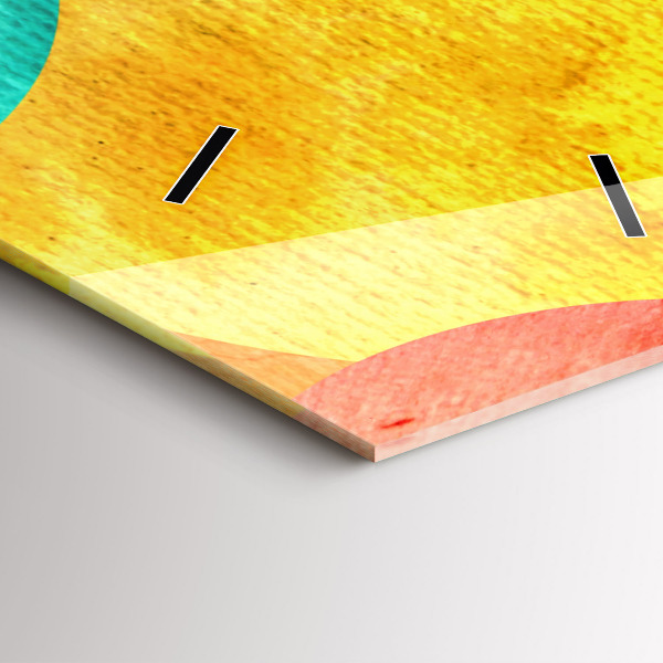 Reloj de cristal vertical Abstracción de círculos - espejomat.es