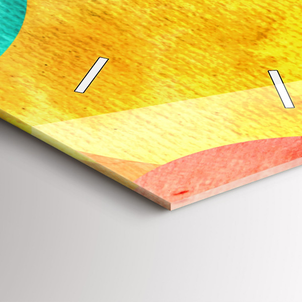 Reloj de cristal vertical Abstracción de círculos - espejomat.es