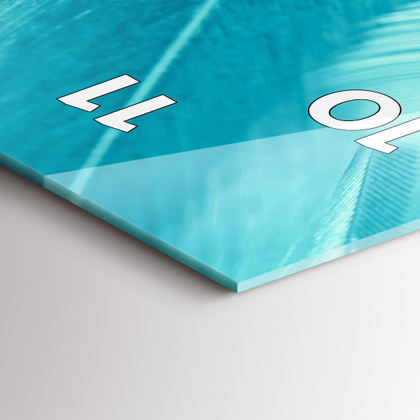 Reloj vertical Verde turquesa vintage - espejomat.es