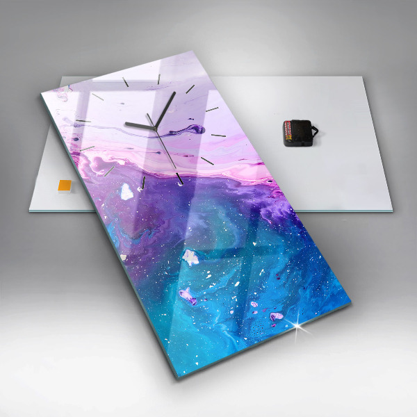 Reloj vertical Fondo colorido - espejomat.es