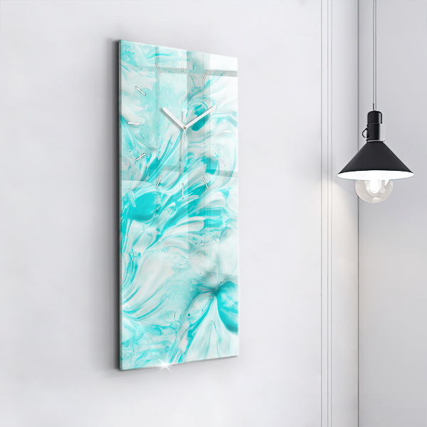 Reloj vertical Abstracción azul - espejomat.es