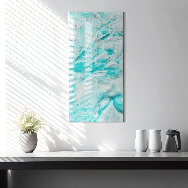 Reloj vertical Abstracción azul - espejomat.es