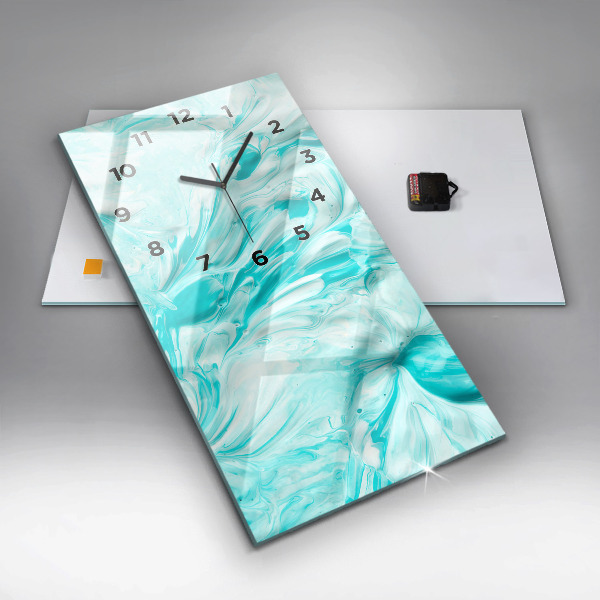 Reloj vertical Abstracción azul - espejomat.es