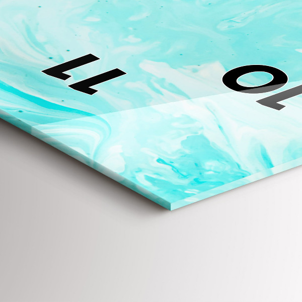 Reloj vertical Abstracción azul - espejomat.es