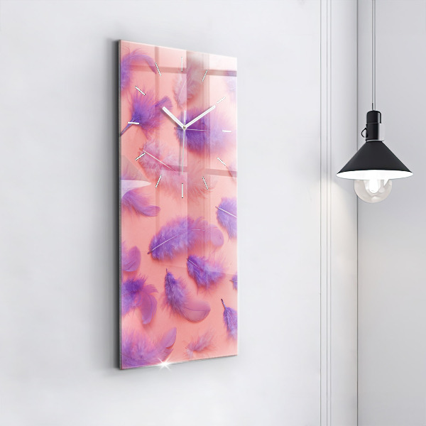 Reloj vertical Plumas de colores - espejomat.es