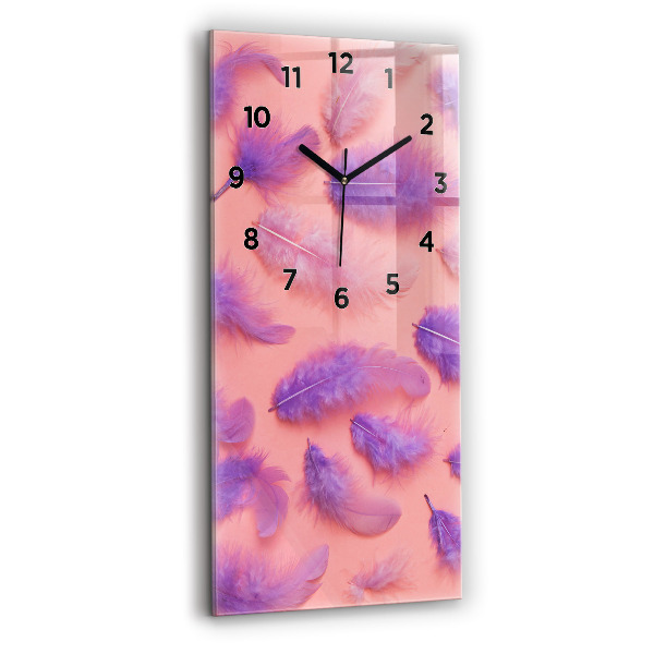 Reloj vertical Plumas de colores - espejomat.es