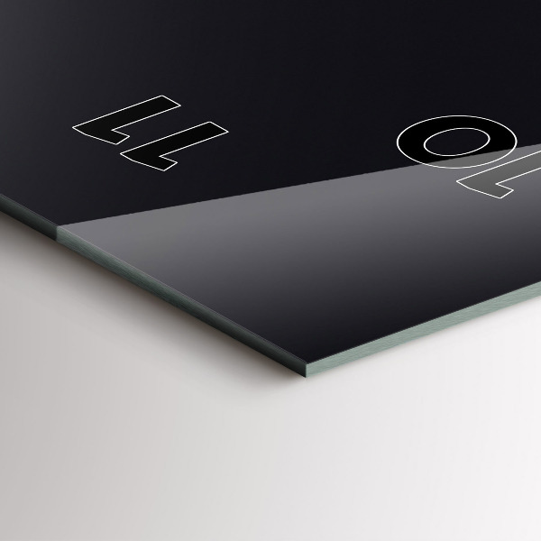 Reloj de vidrio vertical Ola futurista - espejomat.es