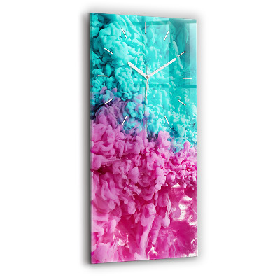 Reloj vertical Arte moderno - manchas - espejomat.es