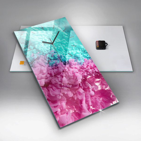 Reloj vertical Arte moderno - manchas - espejomat.es