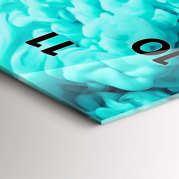 Reloj vertical Arte moderno - manchas - espejomat.es