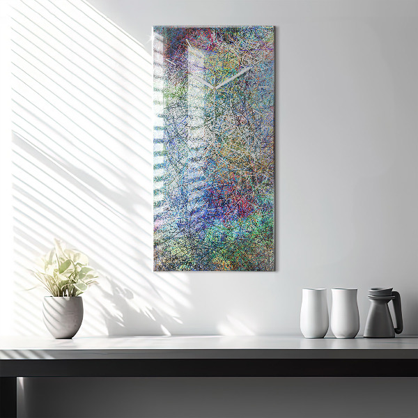 Reloj de vidrio vertical Abstracto - Emociones - espejomat.es