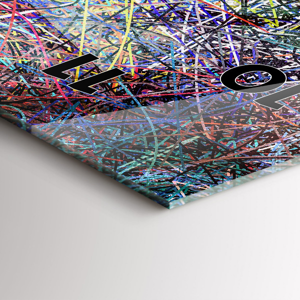 Reloj de vidrio vertical Abstracto - Emociones - espejomat.es