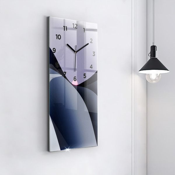 Reloj de cristal vertical Abstract sol - espejomat.es