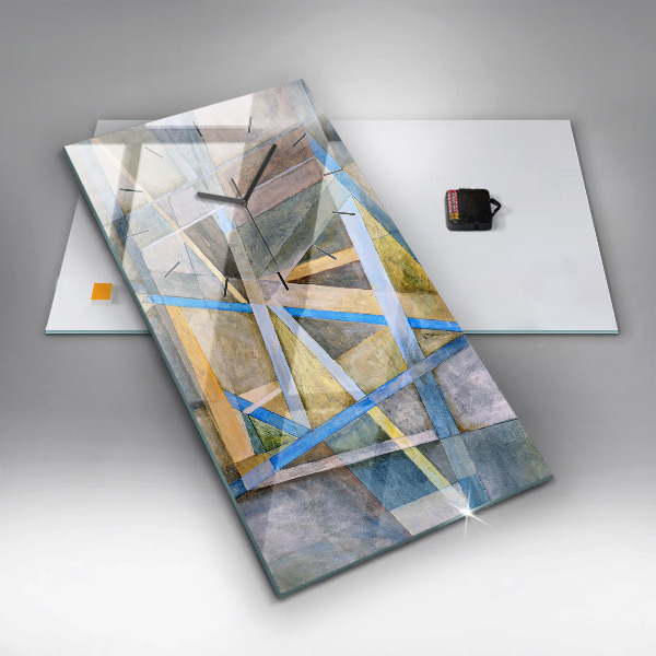 Reloj de vidrio vertical Pintura impresionista - espejomat.es