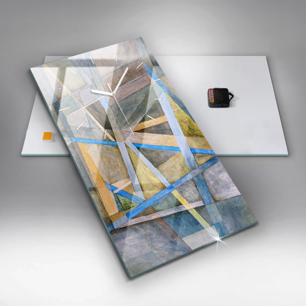 Reloj de vidrio vertical Pintura impresionista - espejomat.es