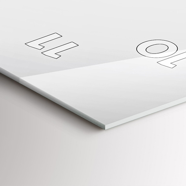 Reloj de cristal vertical Líneas abstractas - espejomat.es