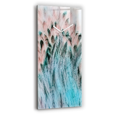 Reloj vertical Plumas de colores - espejomat.es