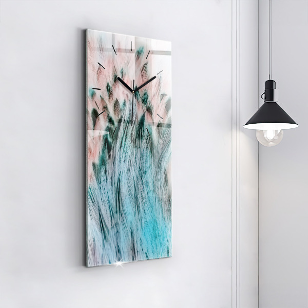 Reloj vertical Plumas de colores - espejomat.es