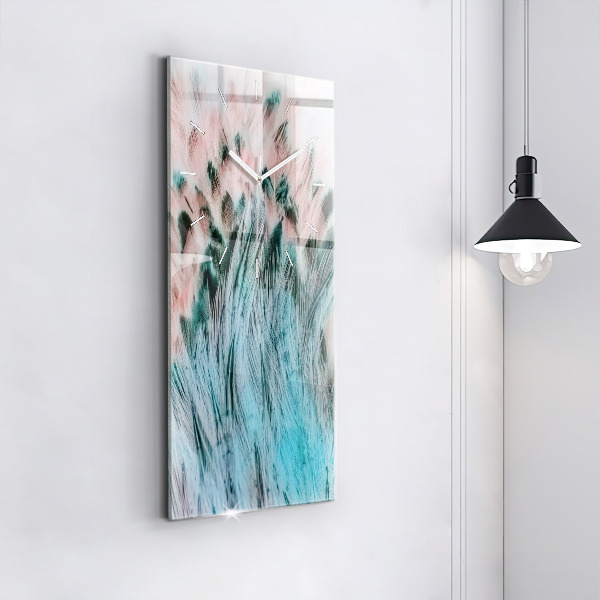 Reloj vertical Plumas de colores - espejomat.es