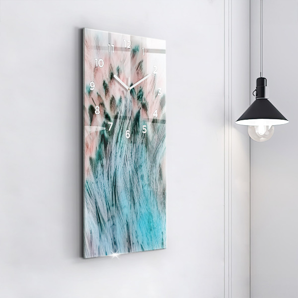 Reloj vertical Plumas de colores - espejomat.es