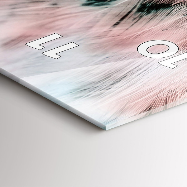 Reloj vertical Plumas de colores - espejomat.es