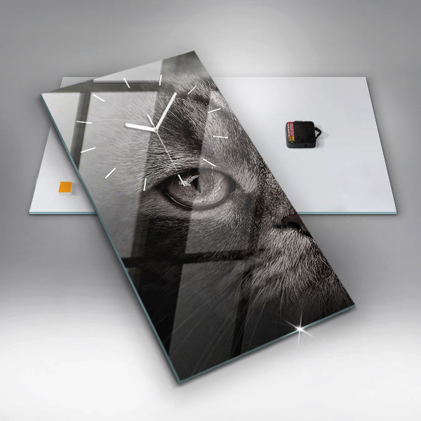 Reloj vertical Perro y gato escoceses - espejomat.es