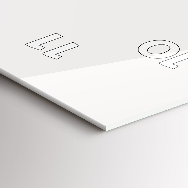 Reloj de cristal vertical Fases de la luna y el ojo - espejomat.es