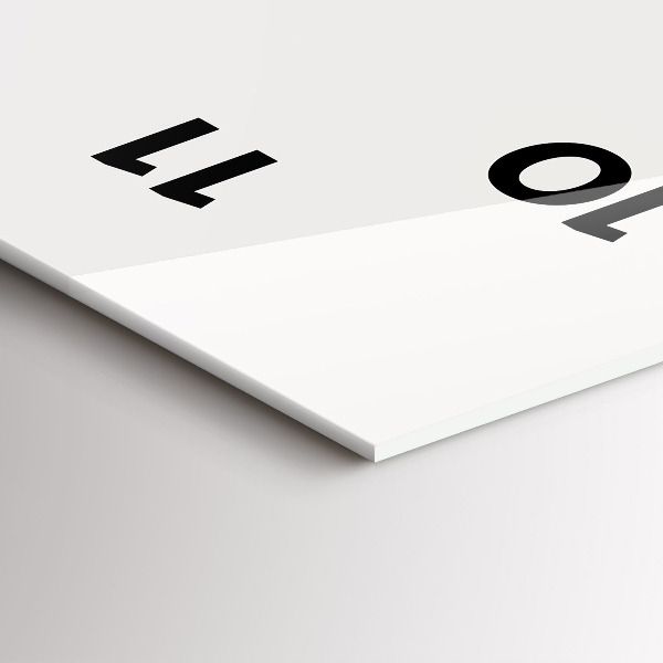 Reloj de cristal vertical Fases de la luna y el ojo - espejomat.es