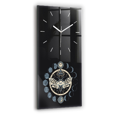 Reloj de cristal vertical Fases de la luna - espejomat.es