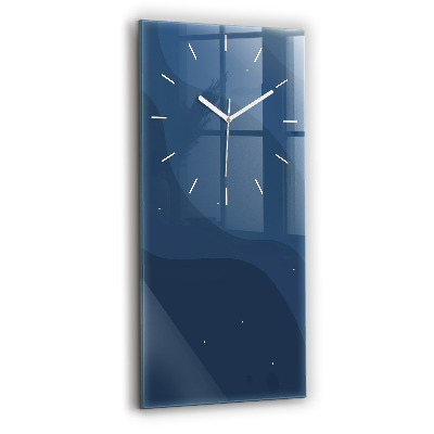 Reloj de cristal vertical Olas azules - espejomat.es