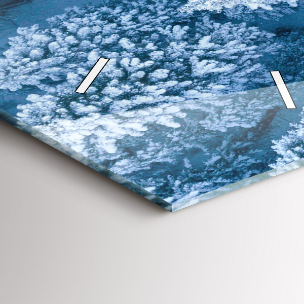 Reloj de vidrio vertical Bosque desde un dron - espejomat.es