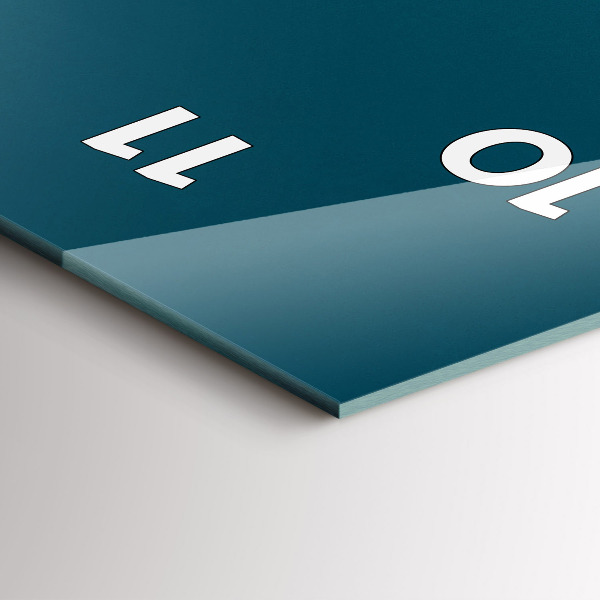 Reloj de vidrio vertical Puesta de sol en las montañas - espejomat.es