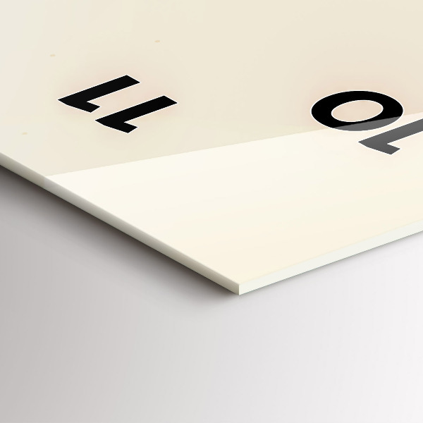 Reloj de vidrio vertical Hombre con barba y pipa - espejomat.es