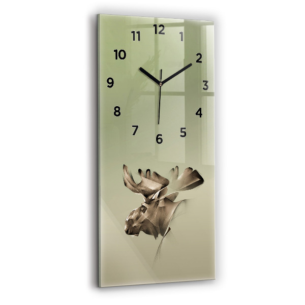 Reloj de cristal vertical Alce gráfico - espejomat.es